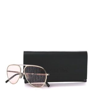 Authentic Christian Dior Oblique DiorEssential A2U Aviator Sunglass Pink Silver